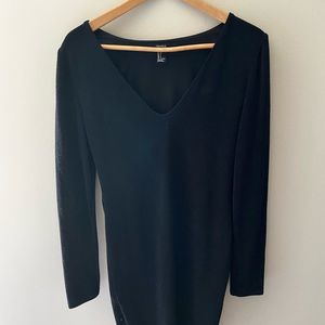 Mini Black Sparkly Dress